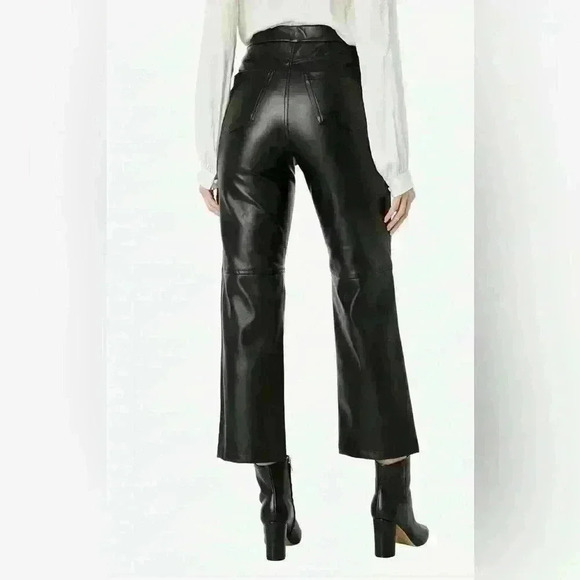 Blank NYC New NWT Vegan Leather Black The Baxter Pant Size 32 - Picture 2 of 6